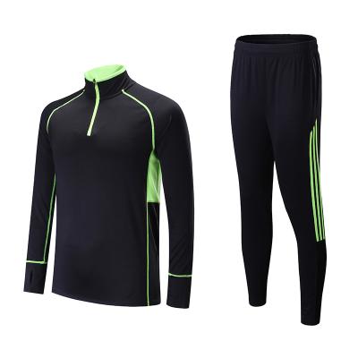 China Factory Breathable Professional Sports Long Sleeved Football Uniform Set For Wholesale for sale