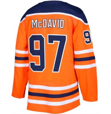 China Breathable National Ice Hockey Wear Wholesale Pitched Edmonton Connor McDavid Hockey Jerseys for sale