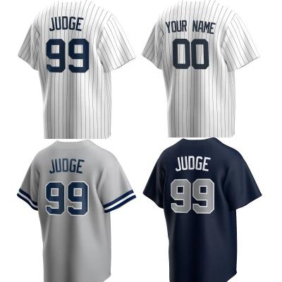 China 2020 Latest Baseball Wear Antibacterial Sublimation Design #99 Aaron Judge Baseball Jersey for sale