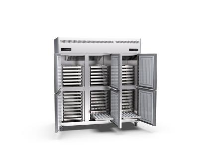 China 850w Large Commercial Upright Freezer 45 Trays 220v 6 Door Upright Freezer for sale