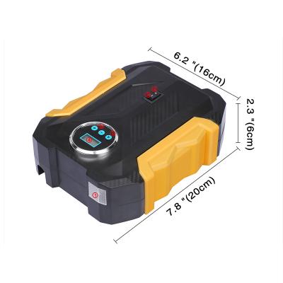 China Portable Electric Tire Tire Inflatable Digital Display Inflator or Emergency Light Compressor Car Compressor for sale