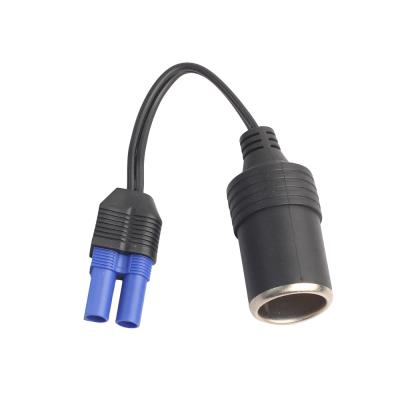 China high quality goods 3A car 12V emergency start power switch quick charging auto line EC5 connector to cigarette lighter socket for sale