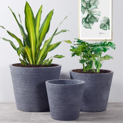 China Contemporary Indoor Outdoor Eco-Friendly Magnesium Clay Fiber Modern Plant Pots Garden Multiple Sizes Flower Pots and Planters for sale