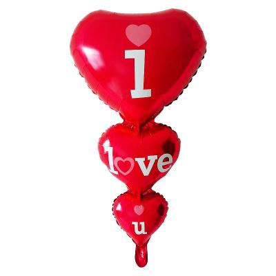 China Paty Decoration 2022 Valentine's Day LOVE foil balloon wedding hot sale heart-shaped decoration for sale