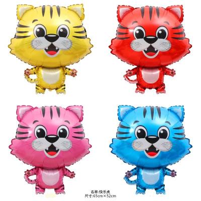 China Cartoon Tiger Foil Balloons Gift Toy 2021 New Design Birthday Party Decoration Foil Balloons for sale