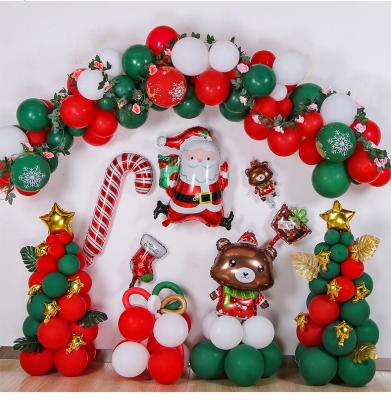 China Advertising Toy Christmas Foil Balloon Mini Christmas Balloon Snowman Santa Claus Foil Balloon New Year Decoration Party Supplies for sale