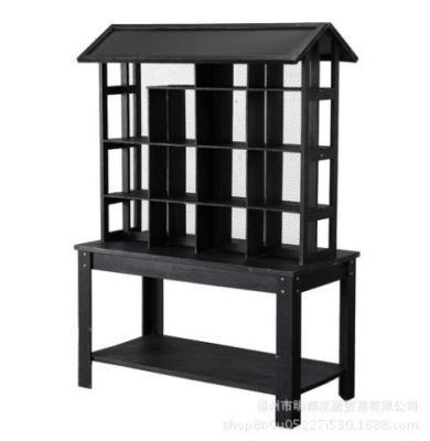 China Home Decorative Traditional Wooden Flower Ray Storage Rack With Casters Shelf Handwork Mall Display Rack for sale