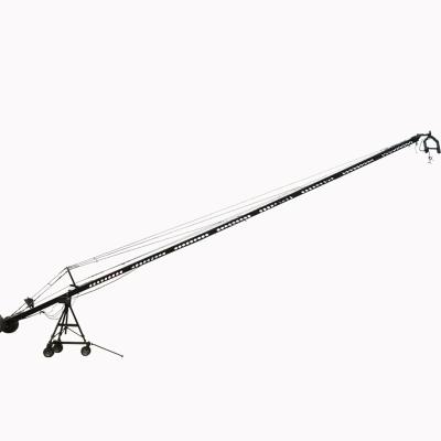 China Jimmy Jib Electronic Control Camera Crane High Quality 12m Grua Para Camara with 2-Axis Pan Tilt Head for sale