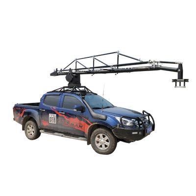 China High Configuration Aluminum Stainless Steel And Advertising 6m Camera Crane Installed On Cars For Video Shooting for sale