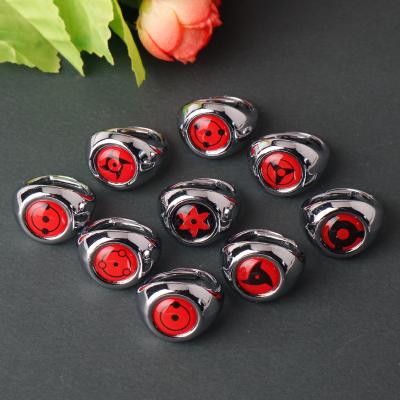 China Vintage Anime Boruto Uchiha Itachi Sasuke Adjstable Rings Anime Rings Custom for sale