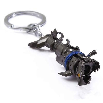 China Game LOL Keychain League Bad Luck Cannon llaveros Jewelry Souvenir Ring For Fans Nice Legendes Bad Luck Cannon 3D Key Chains Metal Key Pendant for sale