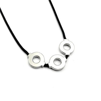 China FASHIONABLE Anime Uchiha Itachi Necklace Shuriken Konoha 3 Necklaces Choker Gift Men Women Choker Gift Japan Cosplay Jewelry for sale