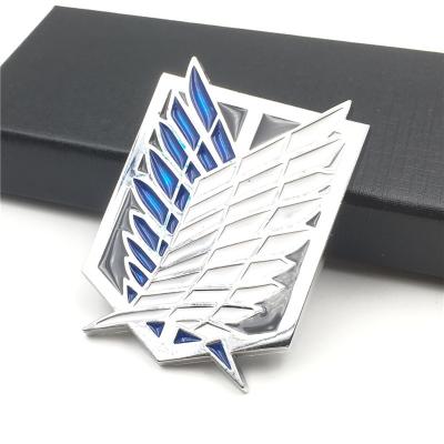 China Large ALLOY Size Anime Attack on Liberty Survey Corps Brooch Alloy Titan Wings Enamel Pins for Bag/Fashion Jewelry Accessory for sale