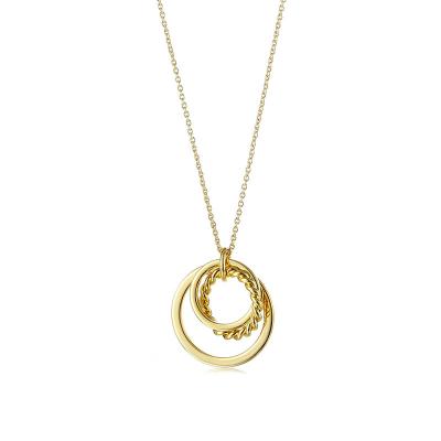 China TRENDY Personalized secret word necklace silver 925 rose gold hollow out circle secret message necklace for sale