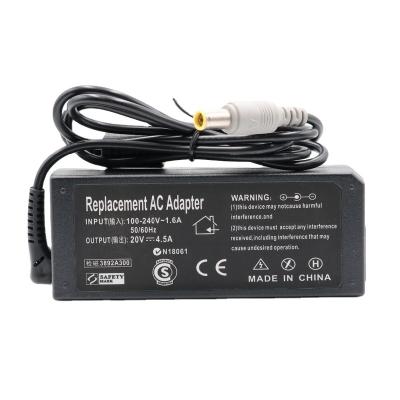 China LAPTOP For Lenovo IBM Thinkpad R61 R61E T60 T61 X61 SL400 X200 T410 20V 4h5AM*5.5mm AC Power Laptop Adapter Charger for sale