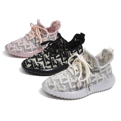 China Wholesale Breathable Cheap Children's Sport Casual Shoe Knitting Mesh Outdoor Breathable Sneakers for sale