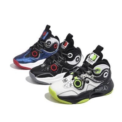 China Breathable High Quality Basketball Shoes Order Anti Skid Sports Shoes Practical Sneaker For Kid for sale