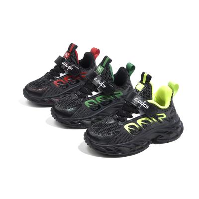 China 2022 New Fashion Sneakers Boys Sports Casual Shoes Kids Breathable PVC Running Jogging Shoes for sale