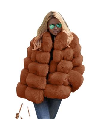 China New Anti-wrinkle Winter Faux Leather Jacket Women Ladies Sheepskin Blow Color Fashion Faux Fur Coat for sale