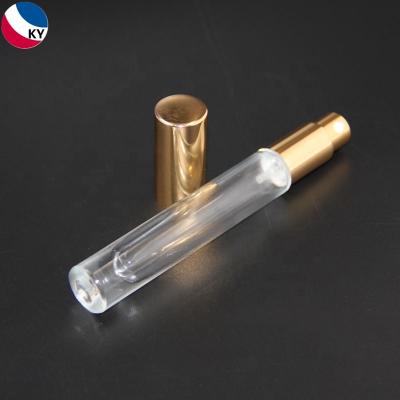 China Thick Bottom 10ML Sprayer Empty Perfumes Spray 10ml Bottles With Packaging Perfume Bottle With Pink Shape Cap for sale