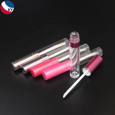 China Fashion Style Empty Luxury Custom Cosmetic Lip Gloss Tube Containers With Magic Wands for sale