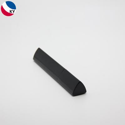 China Triangle 10g Black Aluminum Mascara Eyeliner Tube Cosmetic Makeup Packaging Container for sale