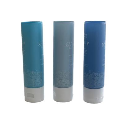 China Custom Color Cosmetic Matte Eye Cream Tubes 30ML 50ML 1oz 2oz Blue Green Cosmetic Tube With Flip Lid for sale