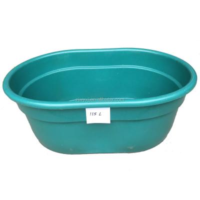 China Large Sustainable Plastic Trough / Industry Tub / Ground Feeder Bucket for sale