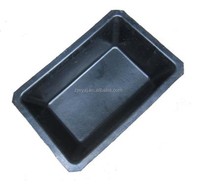 China Pet feeding real rubber tank, recycled rubber bucket, square tubs for animal feeding for sale