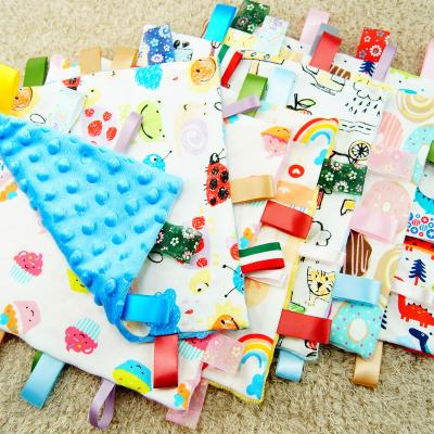 China 25*25 Baby Bib Washable Saliva Soft Towel Cute Baby Cartoon Quilt Towel Bandana Baby Towels for sale