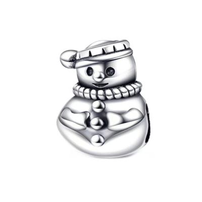 China CLASSIC 925 Sterling Silver Customized Snowman Beads DIY Bracelet Charm Beads Bracelet Production for sale