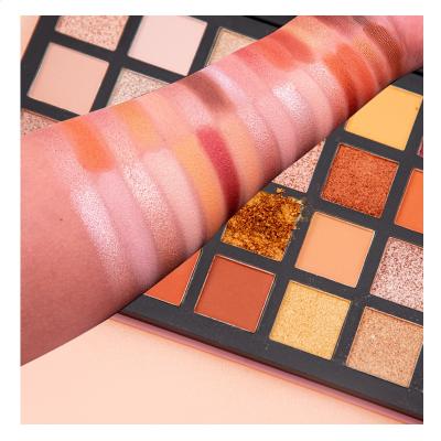 China Waterproof Pressed Glitter Empty Eyeshadow Palette Makeup Dye Eyeshadow Palette Custom Private Label Packaging Low Moq for sale