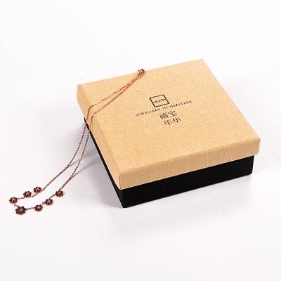 China Wholesale Custom Made High Quality Jewelry Gfit Factory Escrow Velvet Necklace Packaging Box Eco-Friendly Box for sale