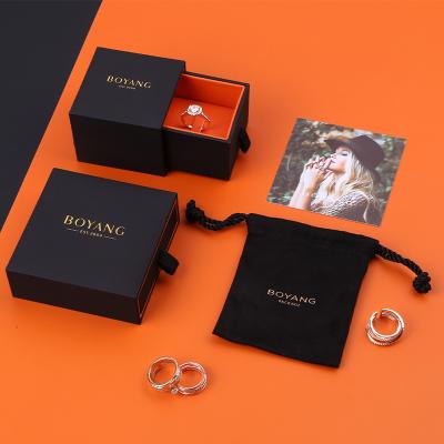 China Custom Necklaces Logo Printed Earring Bangle Jewelry Box Jewelry Packaging Necklace Bangle Paper Box for sale