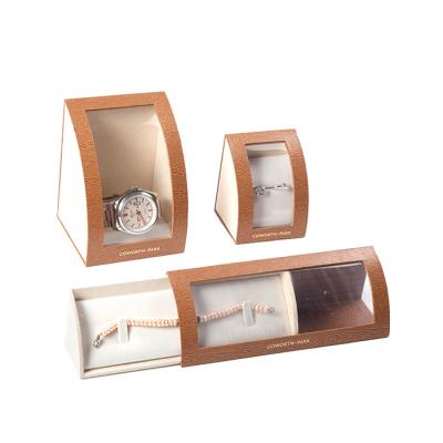 China Recycled Materials Wholesale Different Watch Box Shape Design Eva Paper Custom High Quality Paper Watch Case for sale