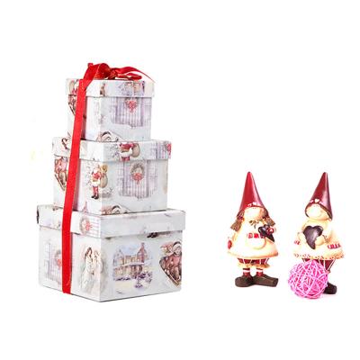 China Christmas Recyclable Decorative Luxury Style Custom Printed Gift Packaging Paper Box for sale