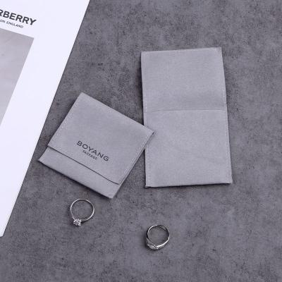 China Factory Recyclable High Quality Hot Sale Custom Small Suede Jewelry Packaging Pouches Small Jewelry Bag for sale