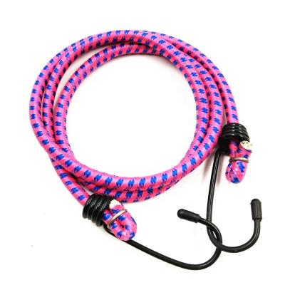 China Rubber PP Round Wear Resistant And Durable High Strength Durable Luggage Rope With Hook for sale