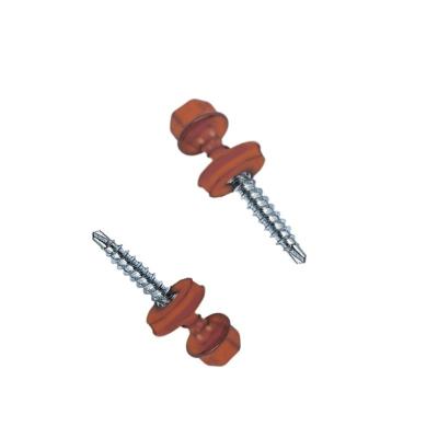 China Hexagon Head Roofing Hexagon Construction Head Painted Self Drilling Screw for sale