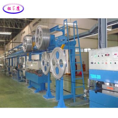 China Producing fiber optic drop cable / ftth cable production machinery-- FTTH sheathing production equipment / indoor drop cable production line for sale