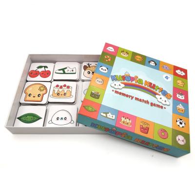 China Educational Game For Children Intellectual Paper Game English Learning Matching Card Game for sale