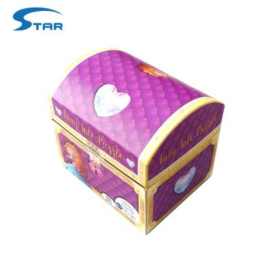 China Handmade Gift Cardboard Treasure Chest Paper Box For Kids Play for sale