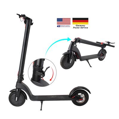 China 2022 USA and EU Unisex Warehouse 10inch Two Wheel Foldable Adult Electric Scooter for sale