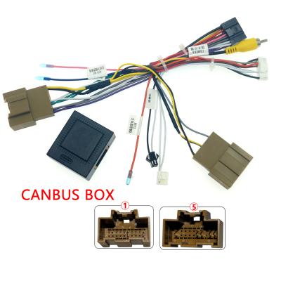 China ISO wiring for CHEVROLET trax car audio 16pin wiring harness with Canbus box for Chevrolet Cruze Trax AVEO stereo install wire adapter for sale