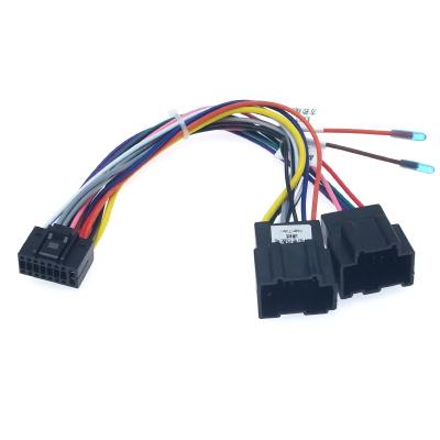 China ISO Wiring for Chevrolet Kopacz Car Radio DVD Player 16PIN Power Calbe Audio Adapter for Chevrolet Kopacz Stereo Wire Plug Wiring Harness for sale