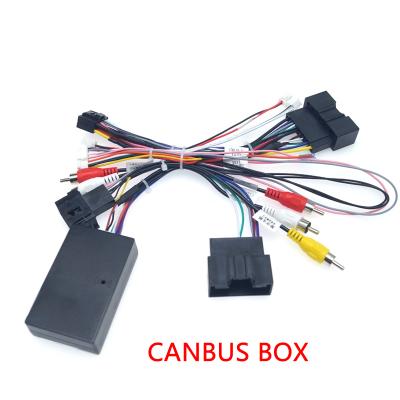 China Wiring for Ford Focus F150 Ranger car audio 16 PIN Android Power Cable Adapter with Canbus box for Ford Focus F150 Ranger power audio wiring for sale