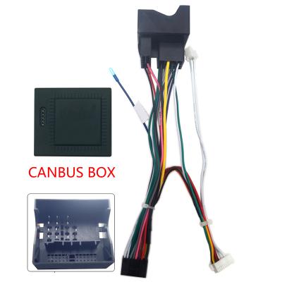 China Wiring for Ford Mondeo Focus C-MAX Car Stereo Audio Cable 16 PIN Android Power Wiring Harness Adapter with Canbus Box for Ford Mondeo /Focus 07-11/C-MAX for sale