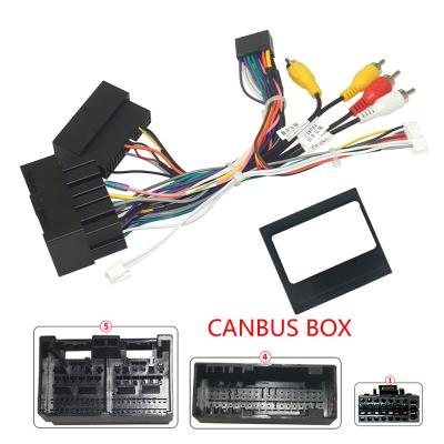 China Wiring for Focus Escape Ranger 16pin Car Audio Wiring Harness with Canbus Box for Ford Focus Escape Ranger Aftermarket Installation Wire Stereo Adapter for sale