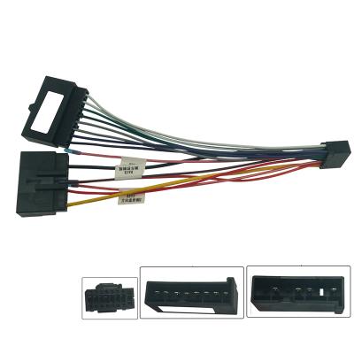 China Wiring for Focus car audio wiring harness for Ford Mondeo 04-07 16pin CD/DVD aftermarket stereo radio install wire adapter for sale