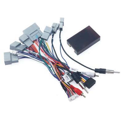 China ISO Wiring for HONDA Car Audio 16pin Wiring Harness with Canbus Box for Honda Spirior Aftermarket Stereo Installation Wire Adapter for sale